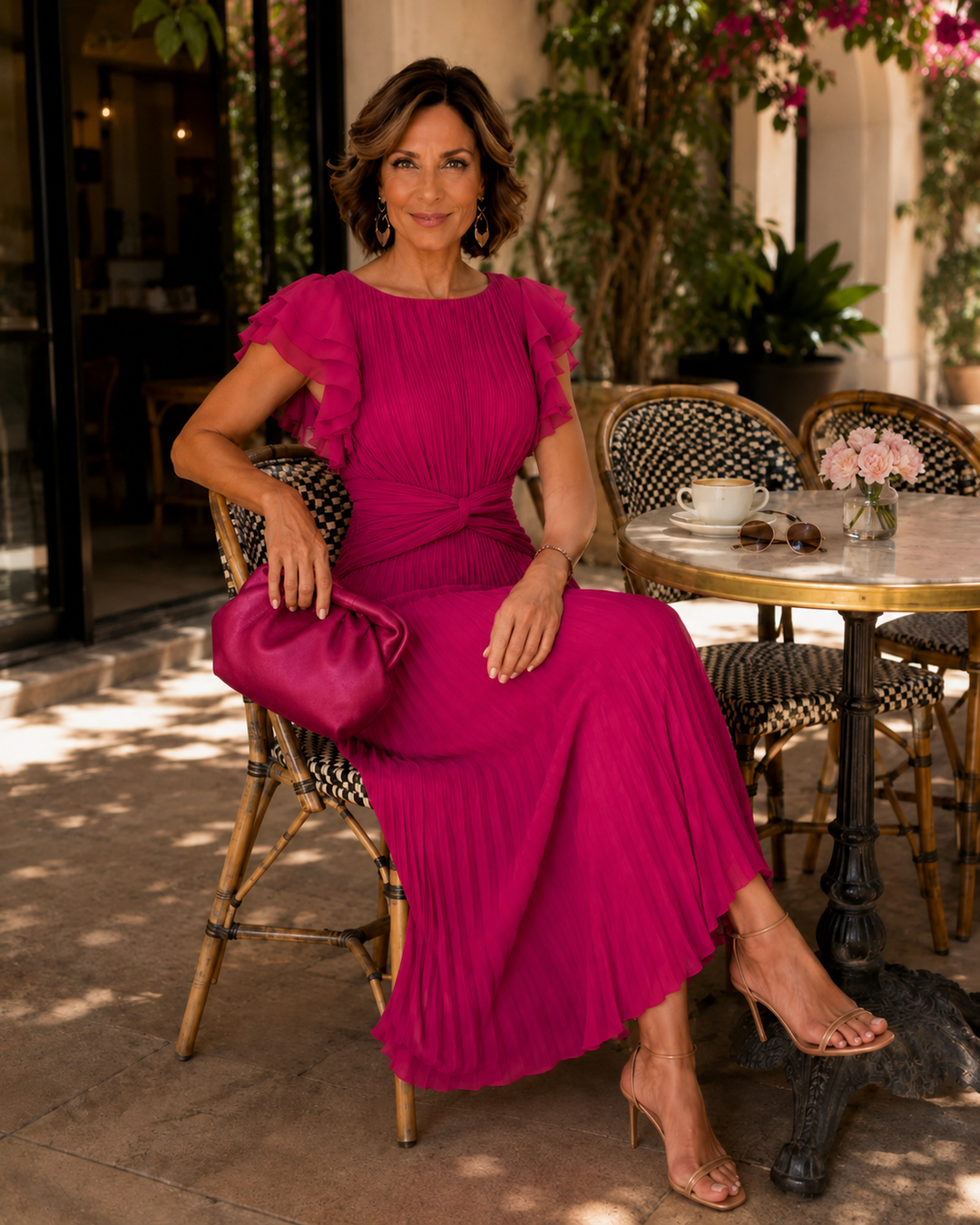 Lara™ Pleated Elegance Dress