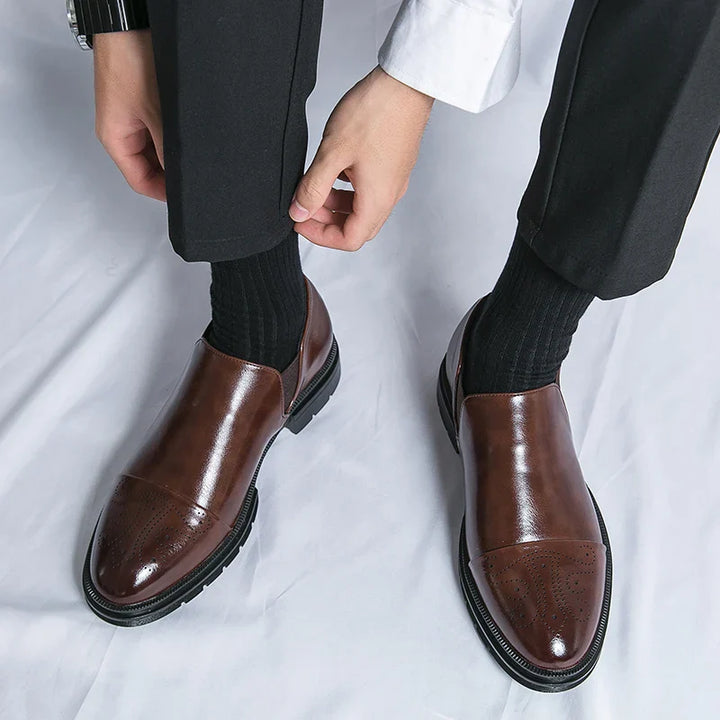 Matteo™ Leather Slip-On Loafers