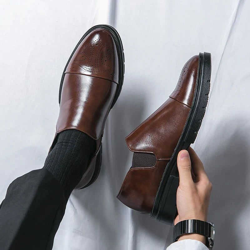 Matteo™ Leather Slip-On Loafers