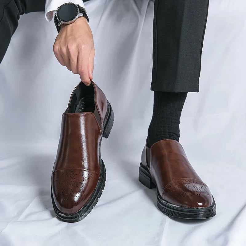Matteo™ Leather Slip-On Loafers