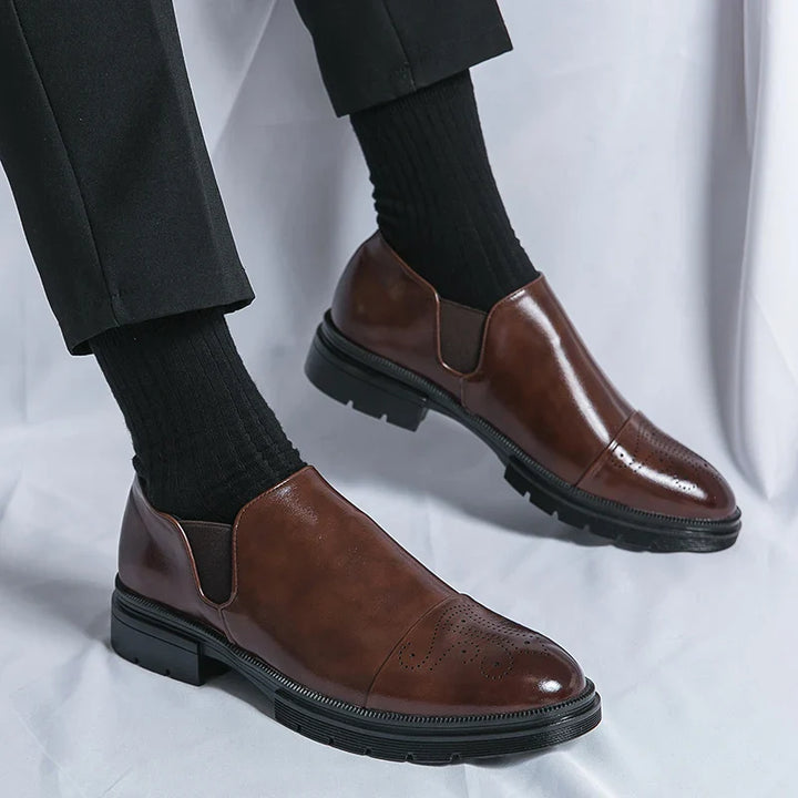 Matteo™ Leather Slip-On Loafers