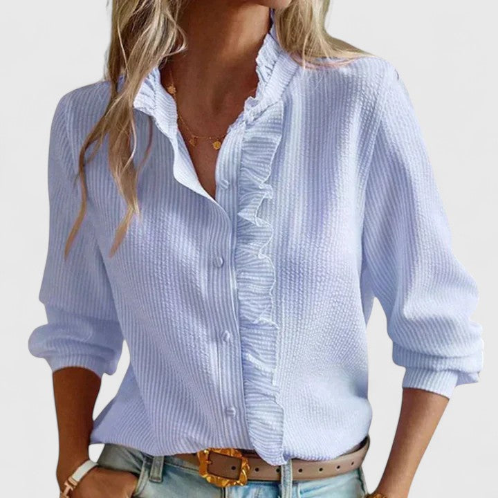 Yasmine | Sophisticated Long Sleeve Blouse