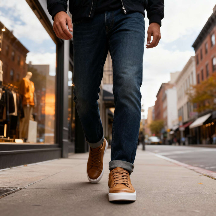Brandon Mark Leather Sneakers