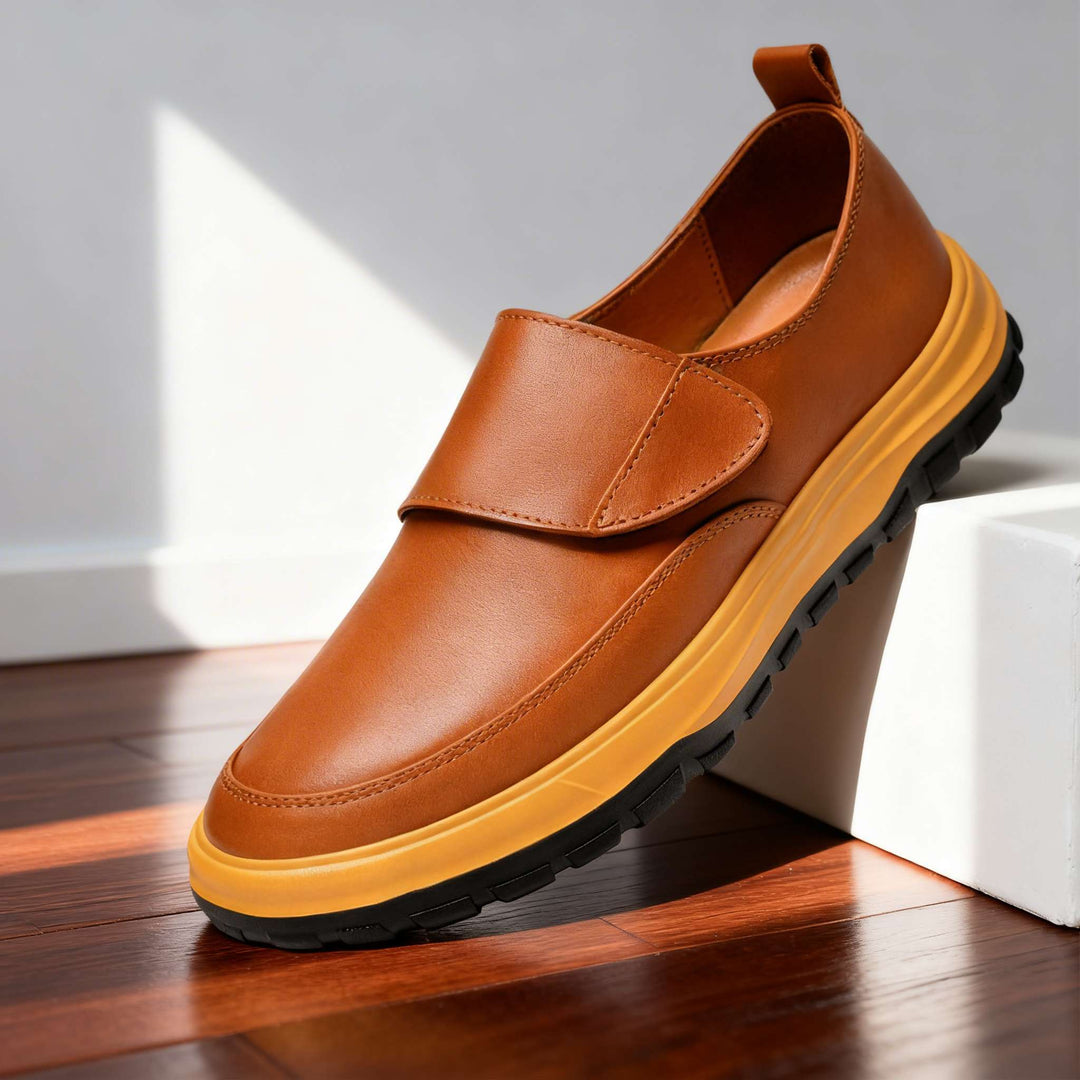 Leon Grant Leather Slip-Ons