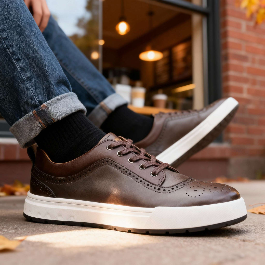 Brandon Mark Leather Sneakers