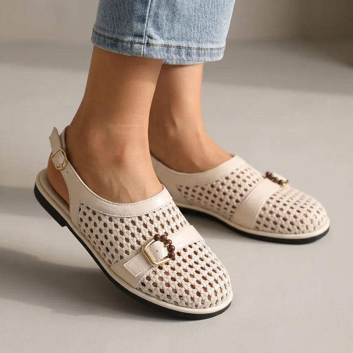 Riley Woven Slingback Flats